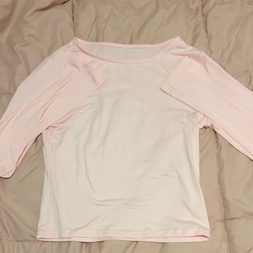 Light Pink Women’s Boatneck Top